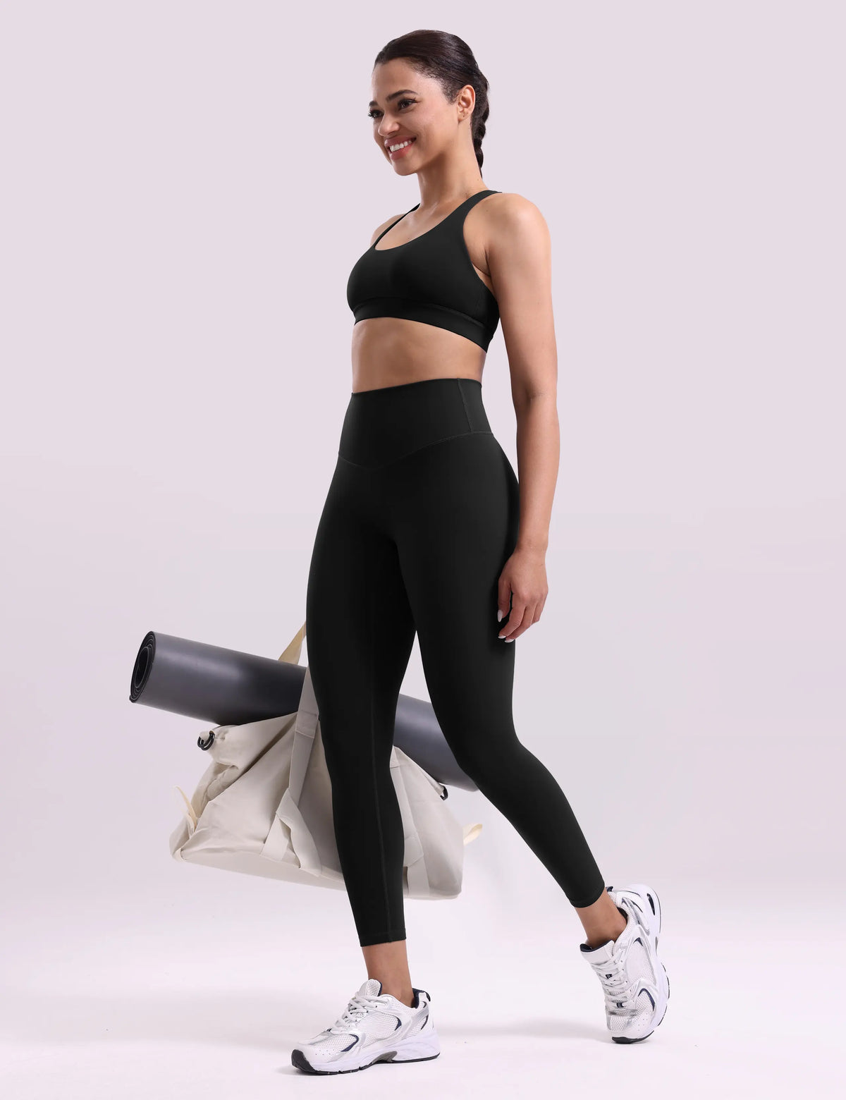 ENERBLOOM Women'S Workout Leggings Yoga Pants No Front Seam 25"/28" High Waisted Hidden Scrunch Butt Athletic Gym Tights