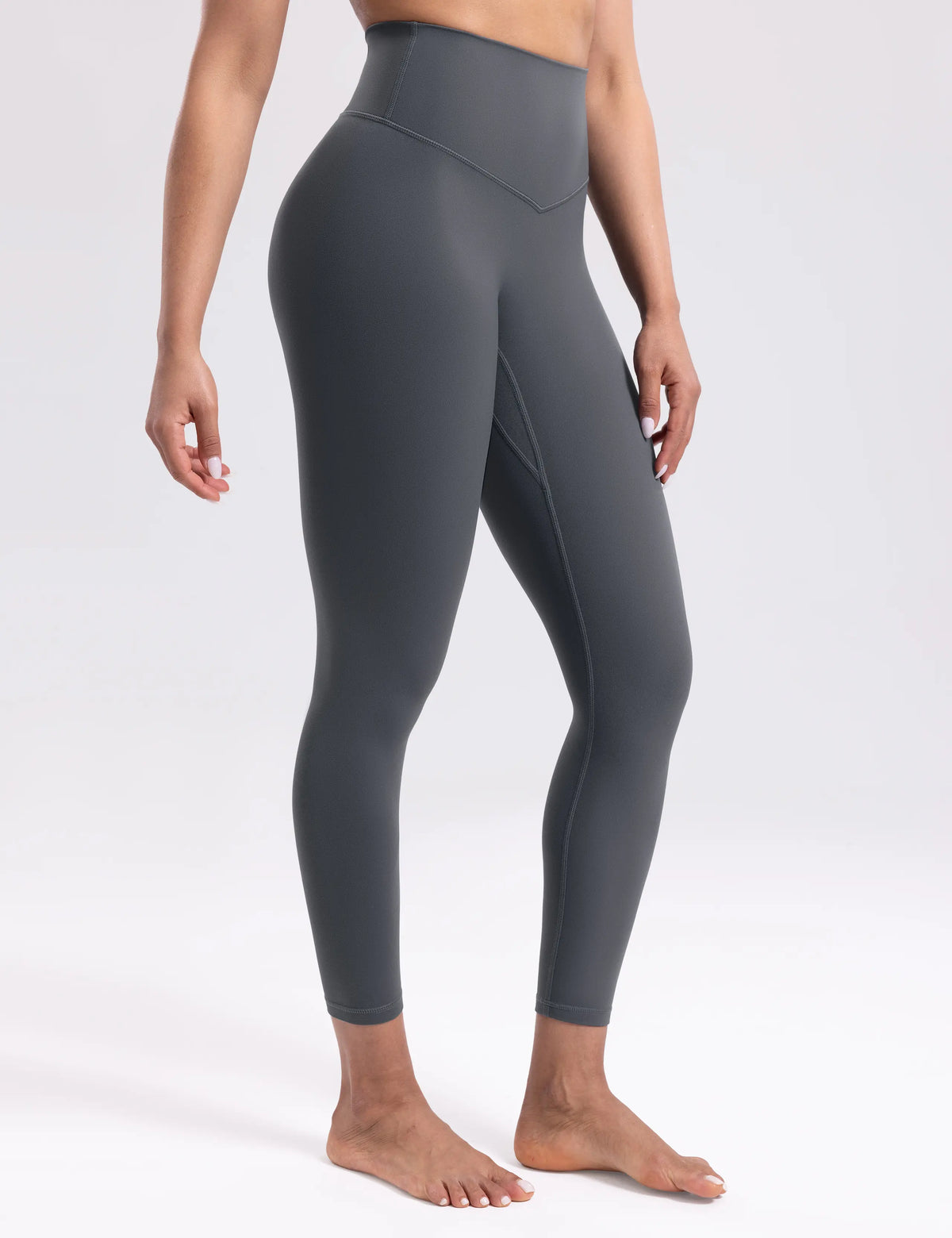 ENERBLOOM Women'S Workout Leggings Yoga Pants No Front Seam 25"/28" High Waisted Hidden Scrunch Butt Athletic Gym Tights