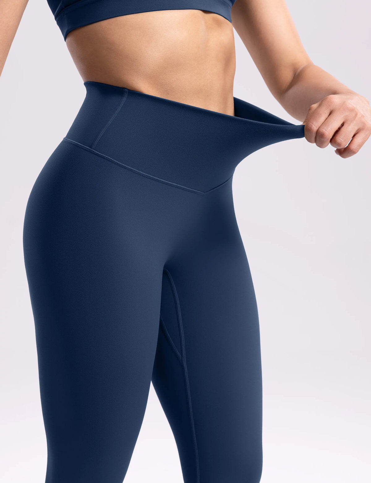 ENERBLOOM Women'S Workout Leggings Yoga Pants No Front Seam 25"/28" High Waisted Hidden Scrunch Butt Athletic Gym Tights